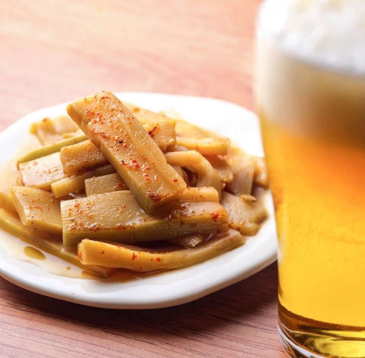 ビールのおつまみにぴったりの味付けメンマ｜にんにく×マー油の濃厚仕上げ｜メンマ屋大門
